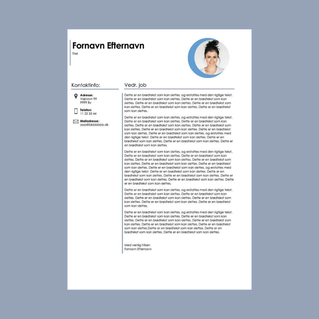 Download ansøgning elevplads skabelon i PDF gratis