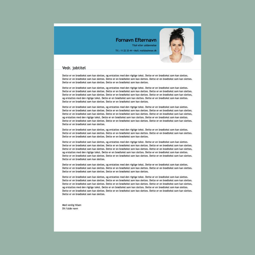 Download ansøgningsskabelon ungarbejder gratis i PDF og DOC til udskrivning