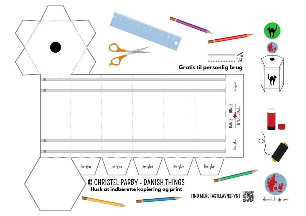 Download en gratis fastelavnstønde skabelon i PDF