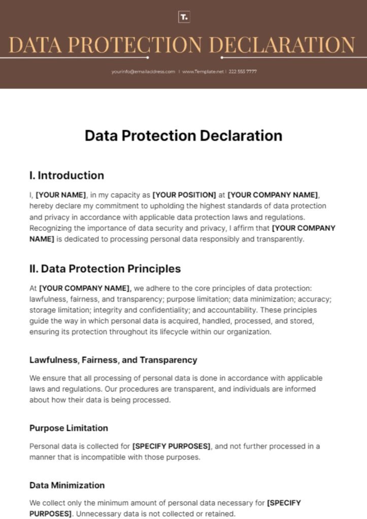 Download en gratis gdpr skabelon i PDF