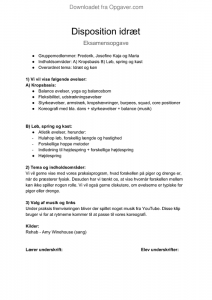 Download en gratis idræt disposition skabelon i PDF