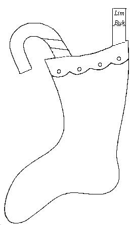 Download en gratis julesok skabelon i PDF