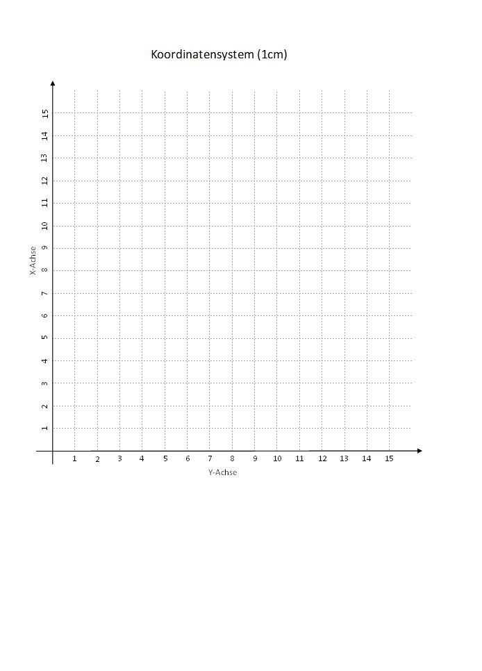 Download en gratis koordinatsystem skabelon i PDF