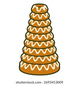 Download en gratis kransekage skabelon i PDF