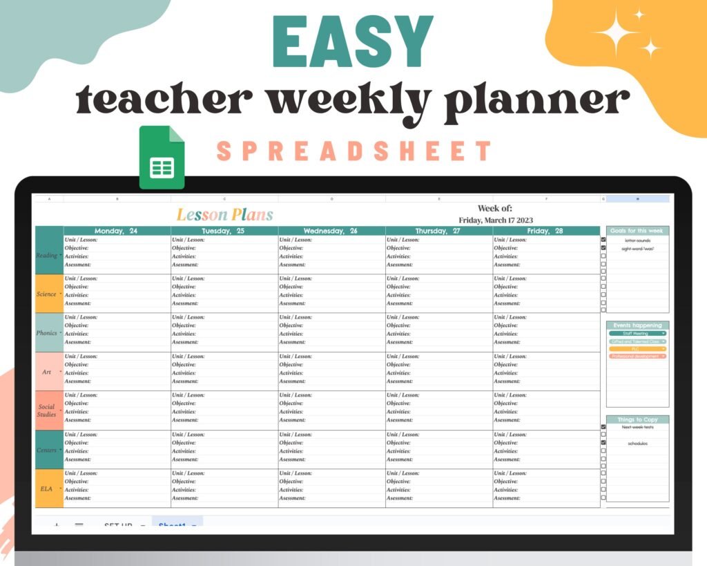 Download en gratis lektionsplan skabelon i PDF