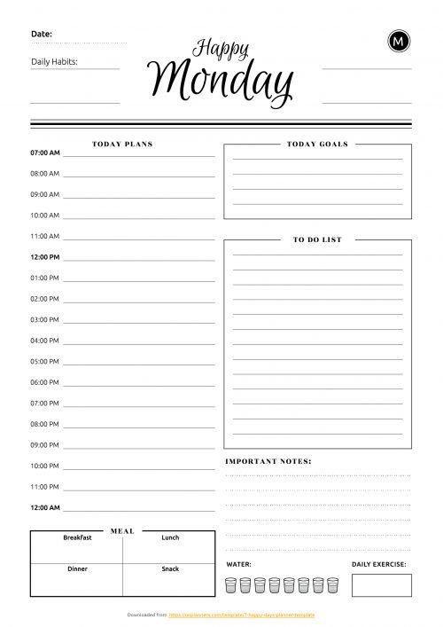 Download en gratis procesplan skabelon i PDF