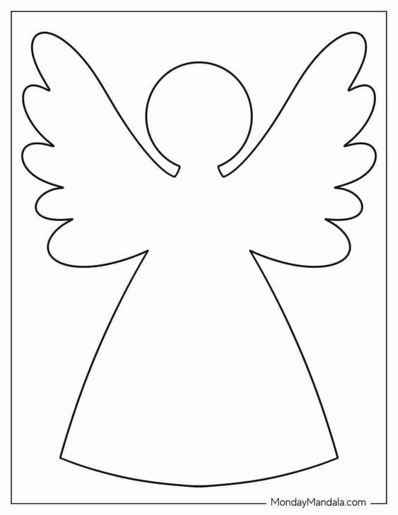 Download en gratis skabelon engel i PDF