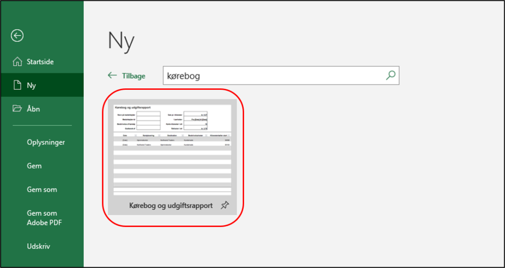 Download en gratis skabelon til kørselsregnskab i PDF
