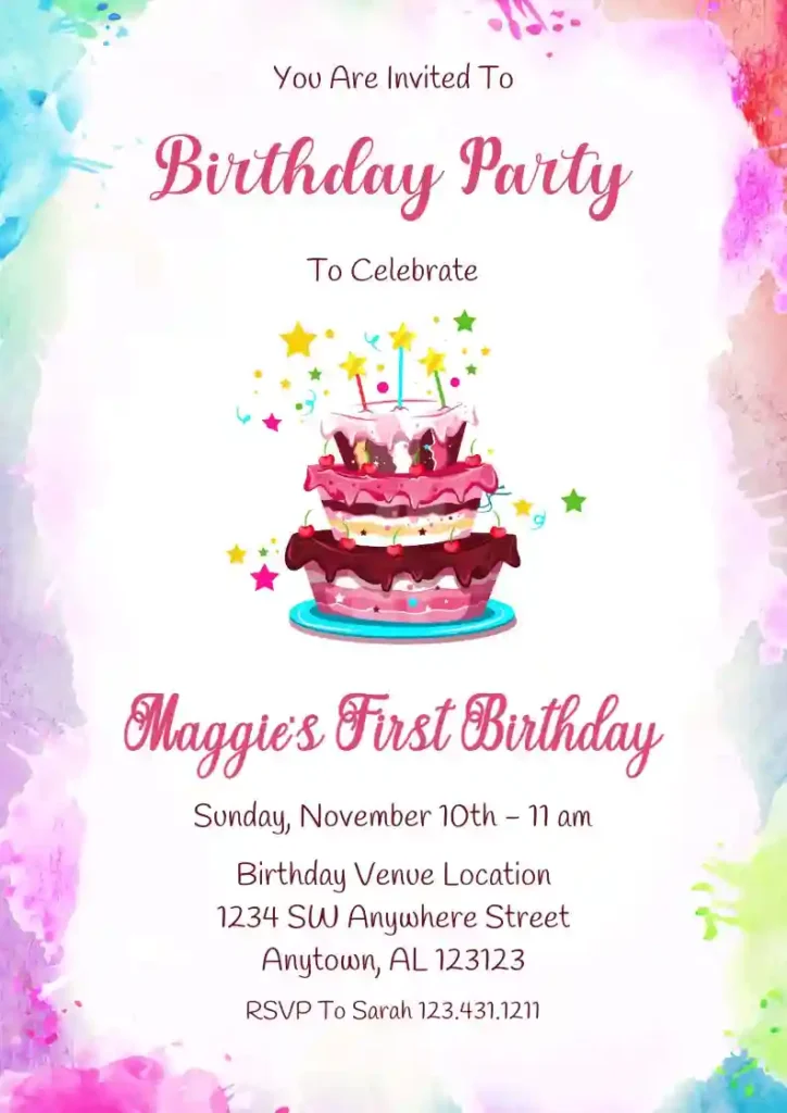 Download en gratis skabeloner til kage i PDF