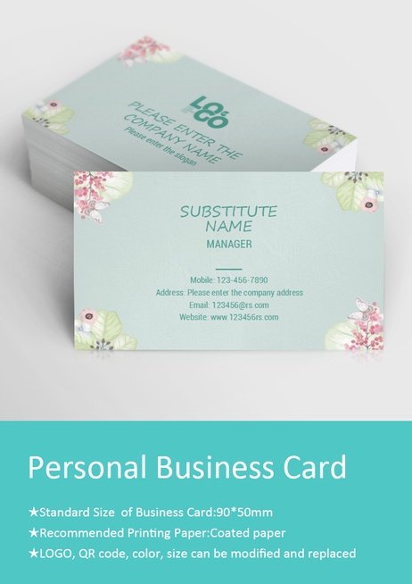 Download en gratis visitkort skabelon i PDF