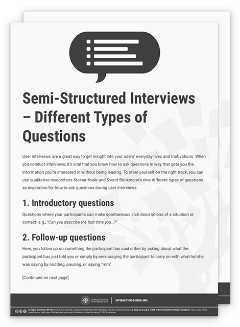 Download i gratis interviewguide semistruktureret skabelon i PDF