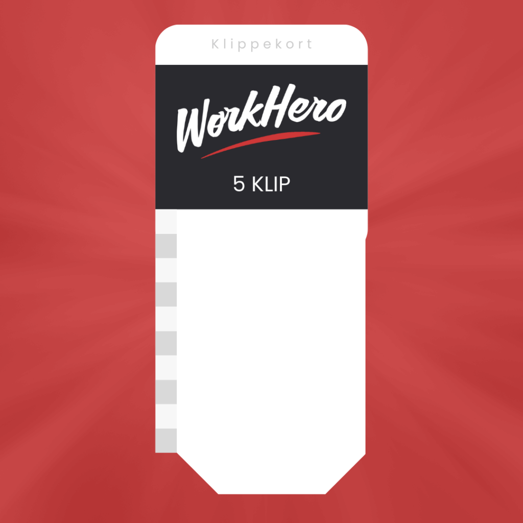 Download klippekort skabelon 5 klip gratis i PDF og DOC til udskrivning