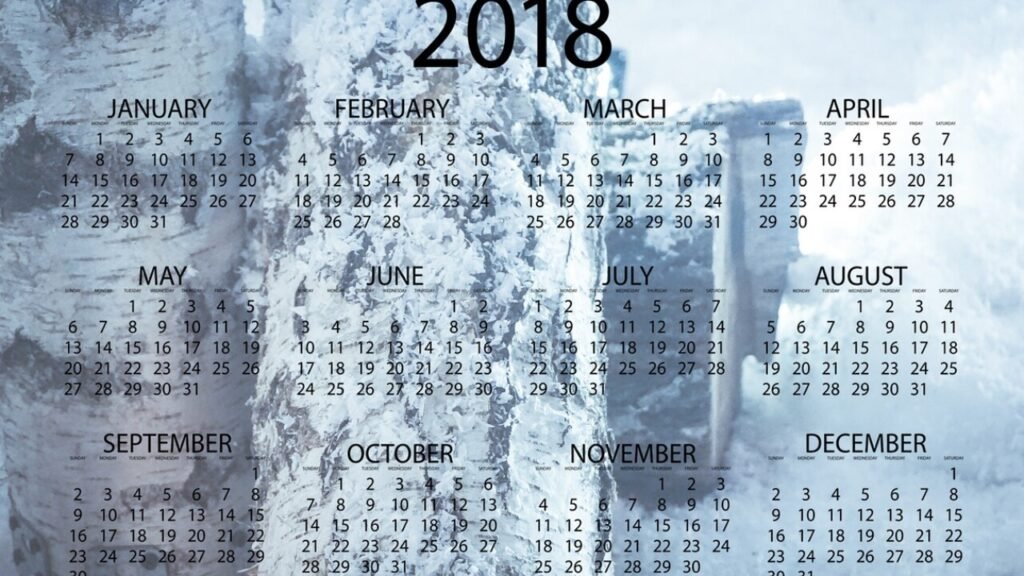 Gratis download af månedskalender skabelon som PDF