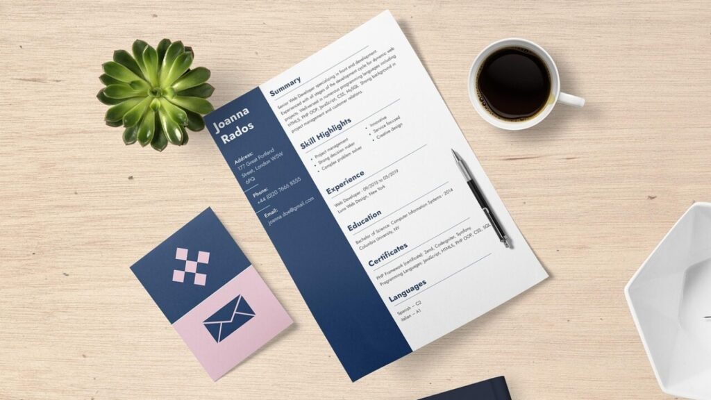 PDF-download af Krifa CV-skabelon gratis
